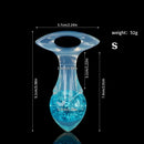 Aurora Drill Bit Crystal Silicone Anal Plug with Oval Pull Loop - Lurevibe