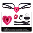 Lockink Pink Love-shaped Wearable Clitoral Suction Vibrator With Remote Control - Lurevibe