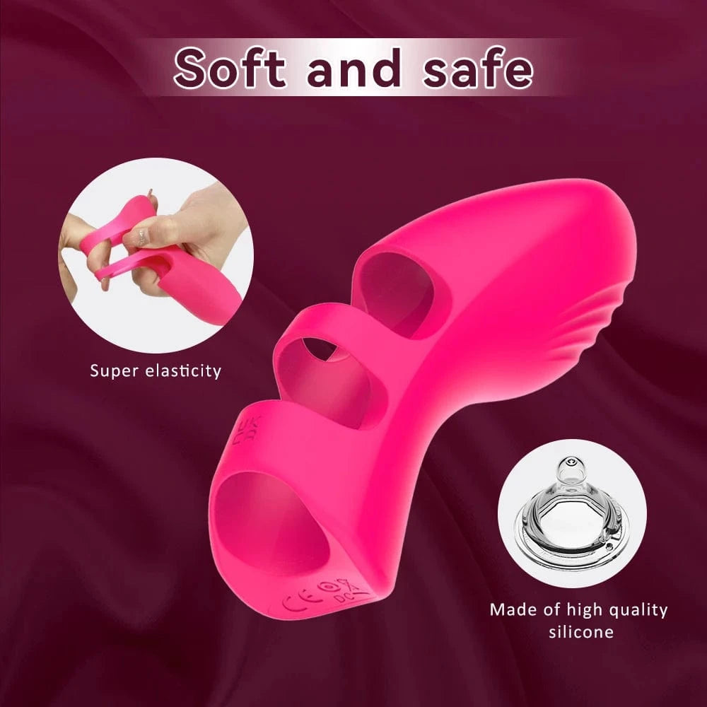 Finger Vibrator Clitoral G Spot Massager with 10 vibration For Couple Foreplay - Lurevibe