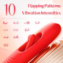 Lurevibe - Rose Muncher Lip Tongue Suction Vibrator With Patting Dildo Vibrator - Lurevibe