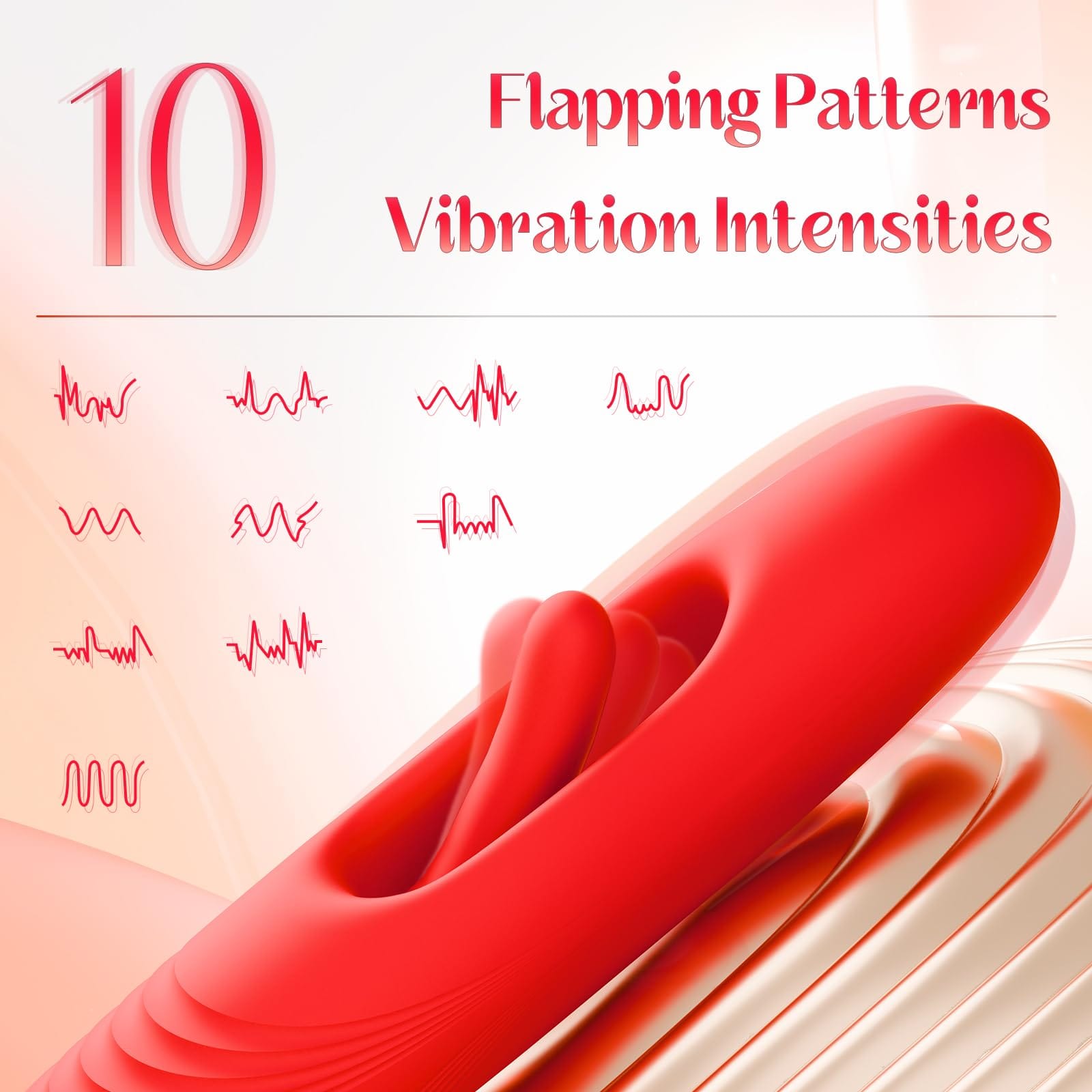 Lurevibe - Rose Muncher Lip Tongue Suction Vibrator With Patting Dildo Vibrator - Lurevibe