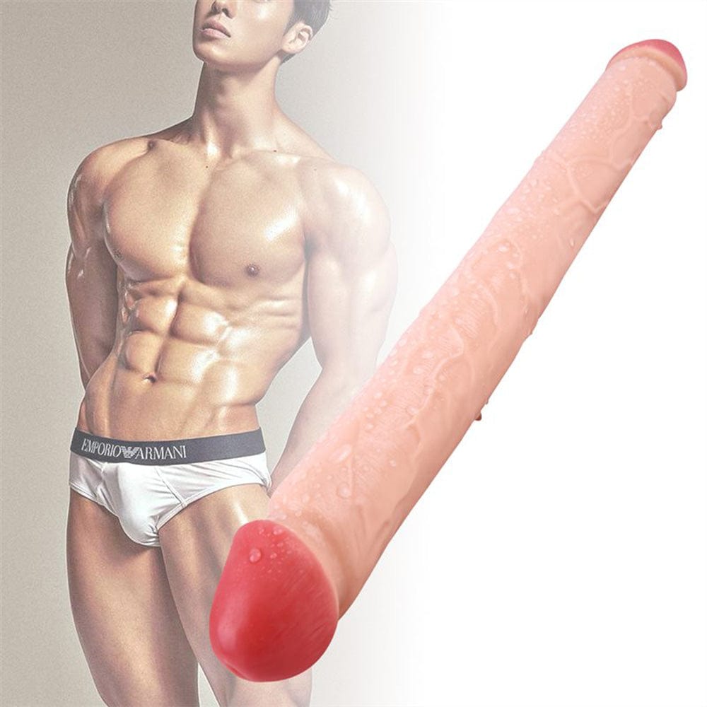 Double-Ended Soft Silicone Simulated Anus Masturbation Dildo - Lurevibe