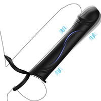 Strap On Dildo With Vibrating Cock Ring For Couple - Lurevibe