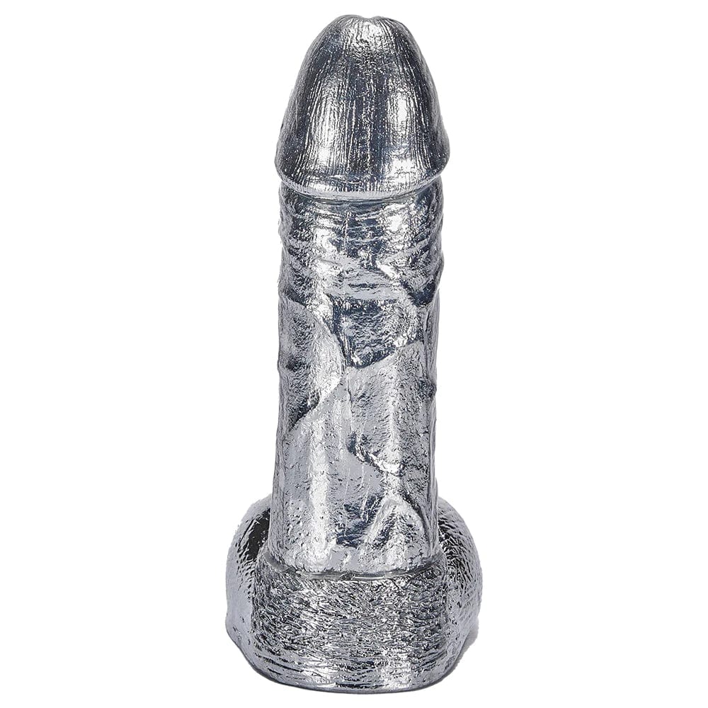 Silver Dildo 6.8 Inch G spot Monster Metal Dildo Sex Toy for Women - Lurevibe