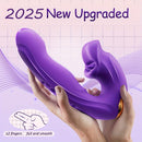 Rose Muncher Clitoris Biting Rolling Ball G Spot Vibrator - Lurevibe