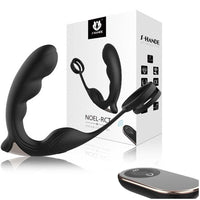 9 Speed Vibrating Prostate Massager Delayed Ejaculation Ring Anal Plug Vibrator With Remote Control - Lurevibe
