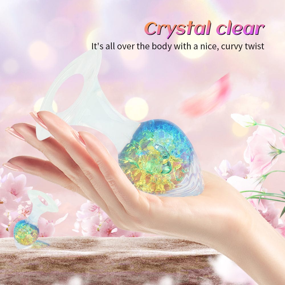 Love-shaped Crystal Wearable Butt Plug for Anal Sex