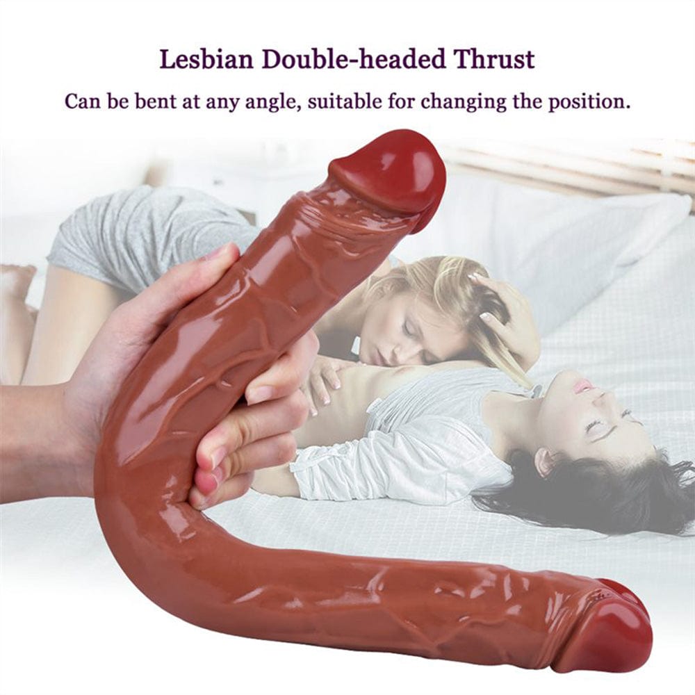 15.5 Inch Double-Ended Artificial Dildo - Lurevibe