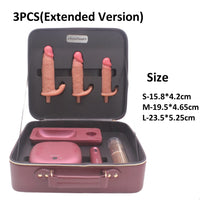 Auto Thrusting Vibration dildo Sex Machine Set With Storage Box - Lurevibe
