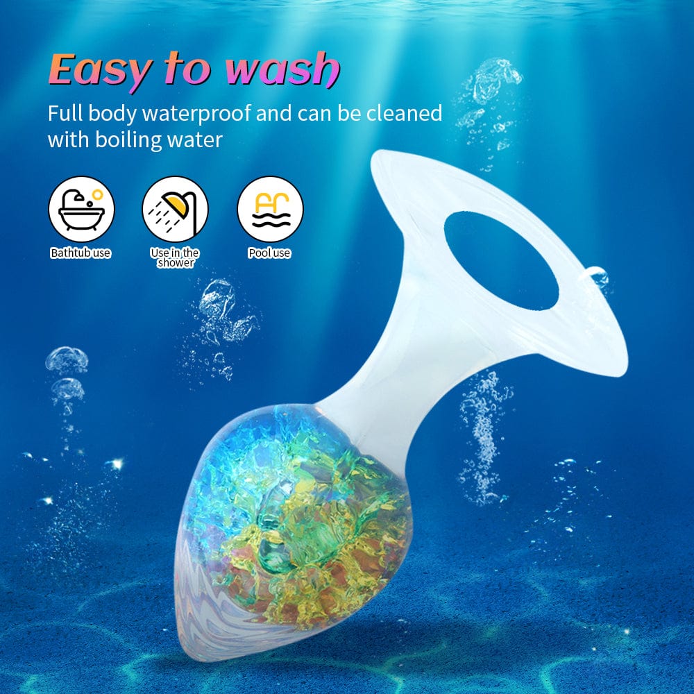 Love-shaped Crystal Wearable Butt Plug for Anal Sex