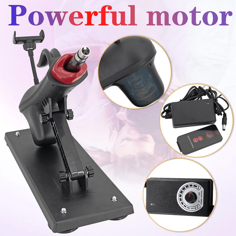 Telescopic Sex Machine Thrust Masturbation with Phone Holder - Lurevibe