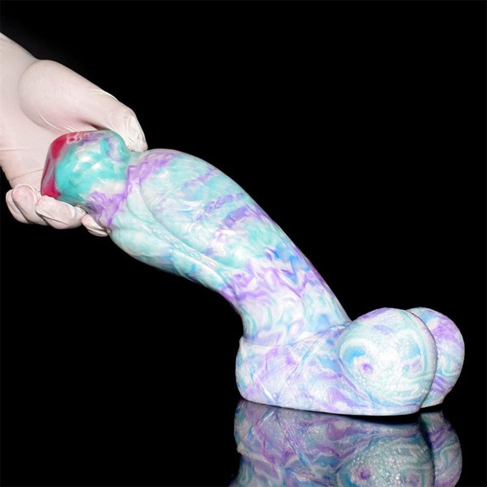 Colorful Soft Mushroom Head Silicone Artificial Dildo - Lurevibe