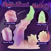 Huge Tentacle Dildo for Beginners Realistic Silicone Dildo 7.48 Inch - Lurevibe