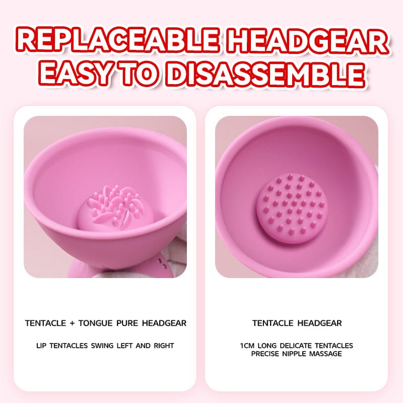 Vibrating Rotation Breast Massager Clitoral Stimulator With Remote Control - Lurevibe