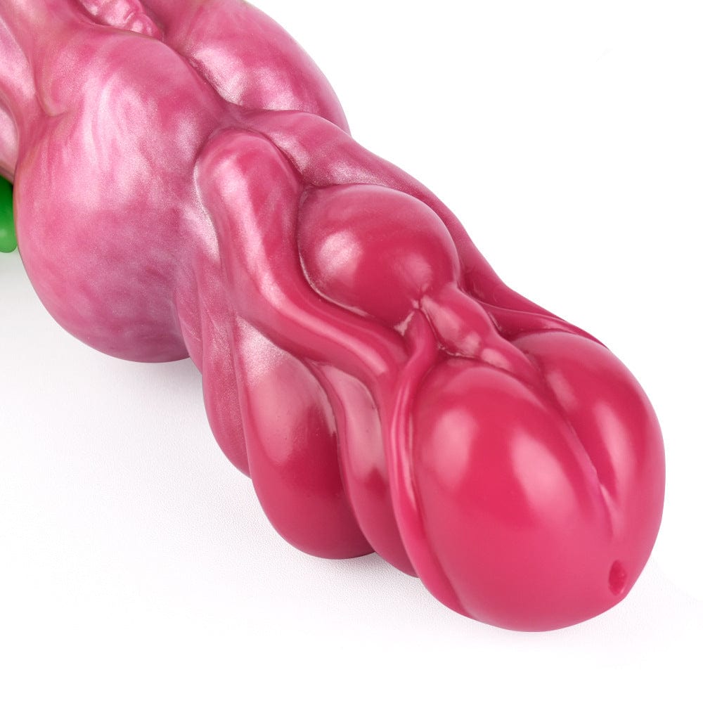 Surreal Realistic Wolf Teeth Luminous Silicone Dildo With Suction Cup - Lurevibe