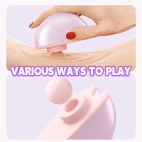 Moon Love Rabbit 2 in 1 Suction Egg Clitoral G Spot Vibrator Set - Lurevibe