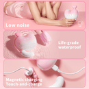 Peach Split Clitoral Sucker & G Spot Vibrating Egg