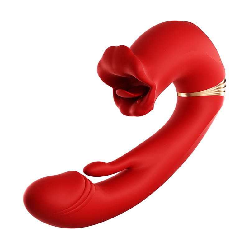Rose Mucher Lip Biting & Swing Clitoral G Spot Vibrator for Women - Lurevibe
