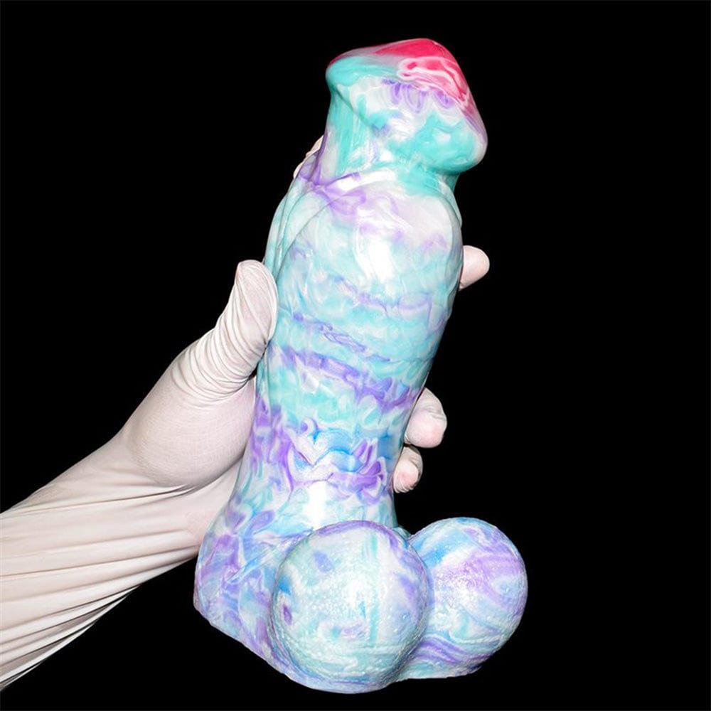 Colorful Soft Mushroom Head Silicone Artificial Dildo - Lurevibe