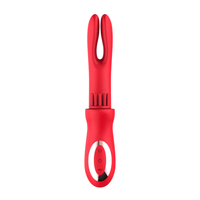 3 In 1 Clit Tickling G Spot Wiggling Dildo Vibrator - Lurevibe