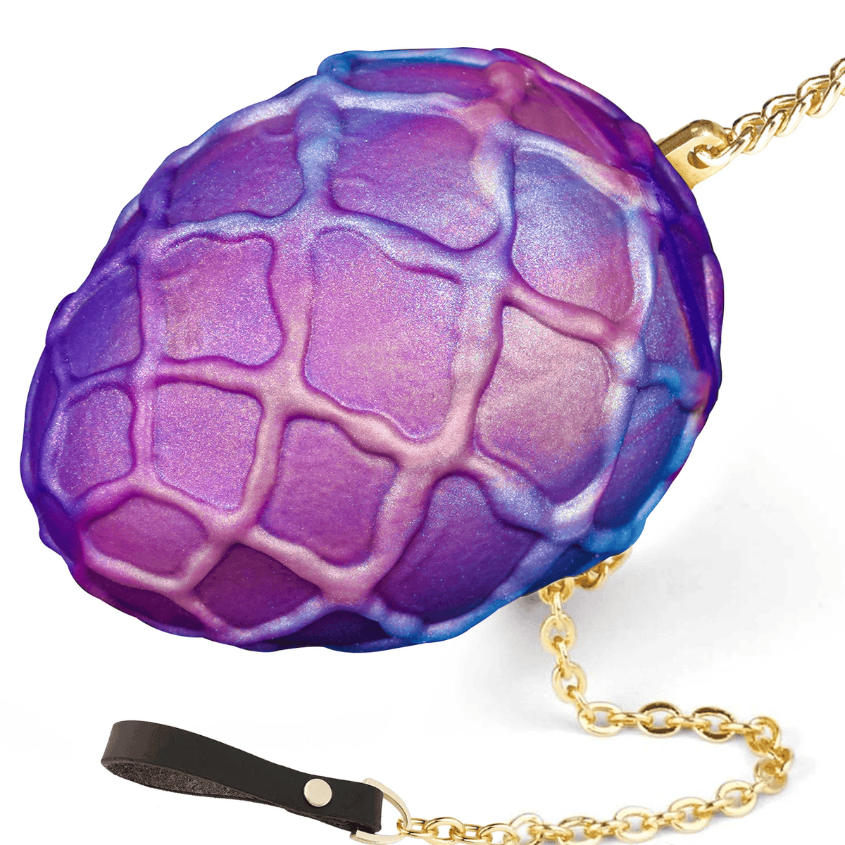 Textured Dragon Egg Silicone Anal Traction Plug