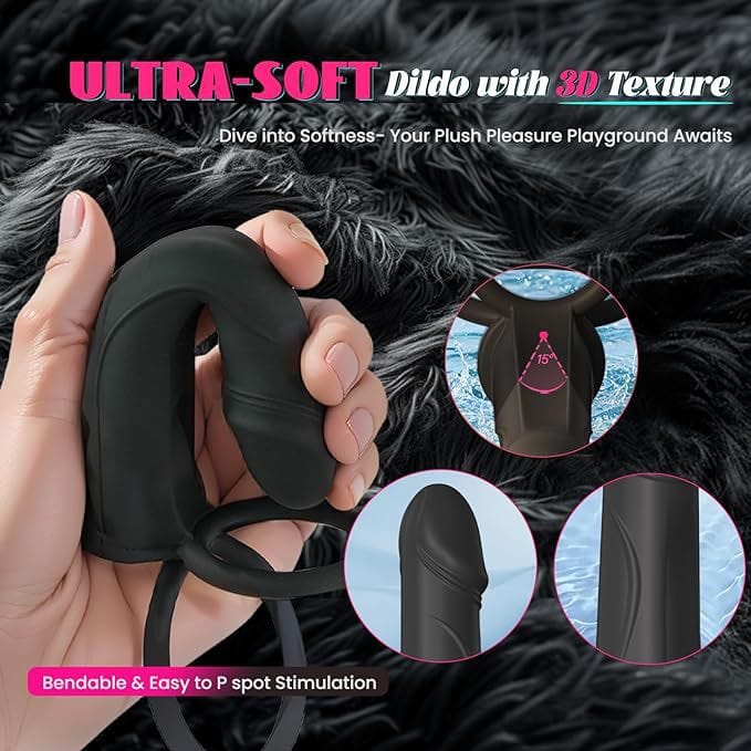 Strap On Dildo With Vibrating Cock Ring For Couple - Lurevibe