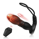 Iphisi New Double Ring Sperm Locking Ring Prostate Massager App Remote Control Telescopic Anal Plug Vibrator Sex Toy - Lurevibe