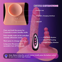 Sit and Ride Thrusting Realistic Dildo Vibrator