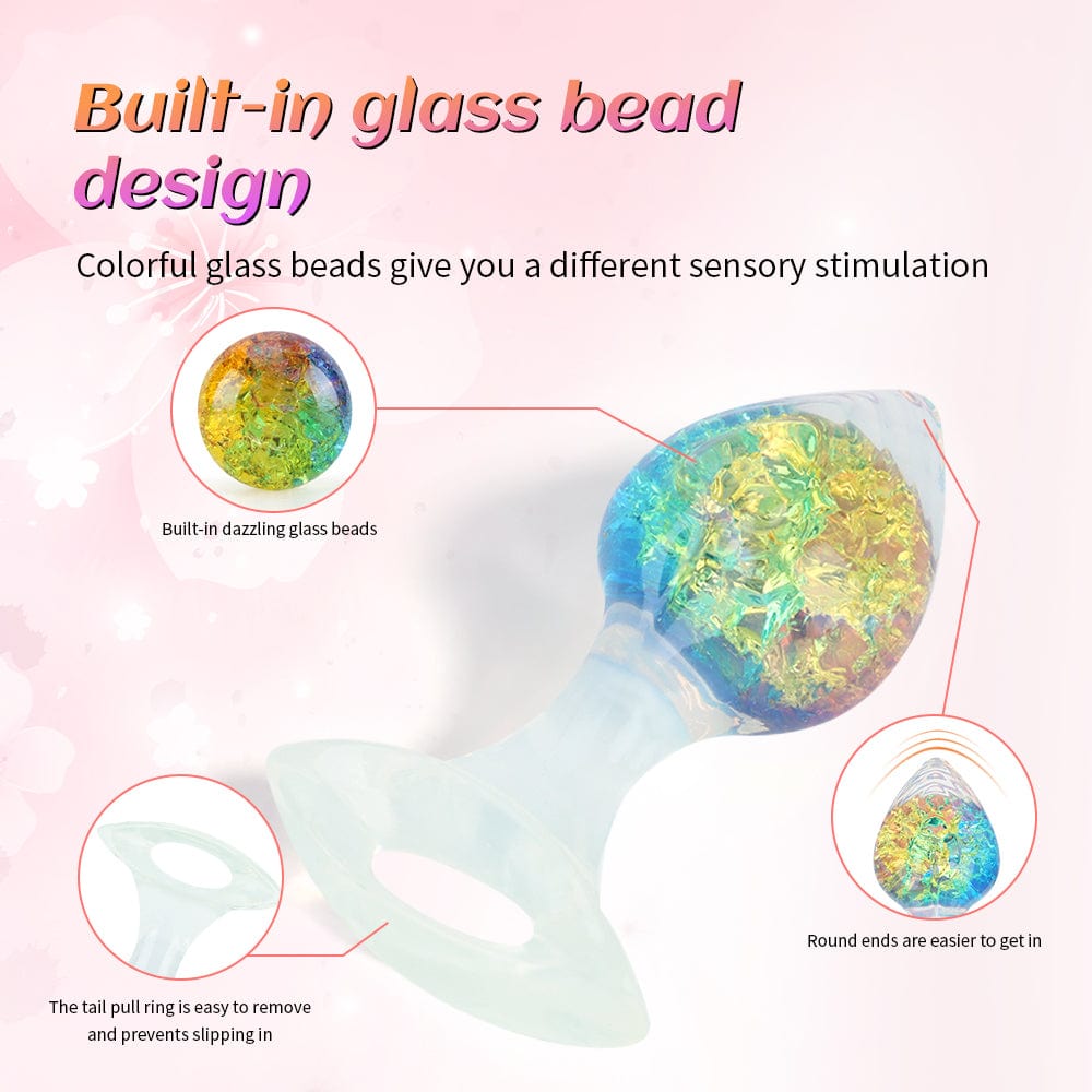 Love-shaped Crystal Wearable Butt Plug for Anal Sex