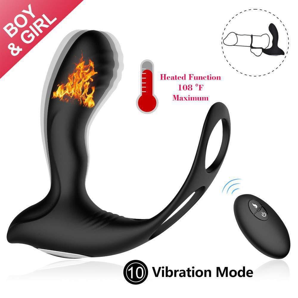 Prostate Massage Vibrator Anal Plug Wireless Control Delay Ejaculation Ring - Lurevibe