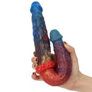 Colorful Double-Ended Liquid Silicone Anal Plug Dildo - Lurevibe