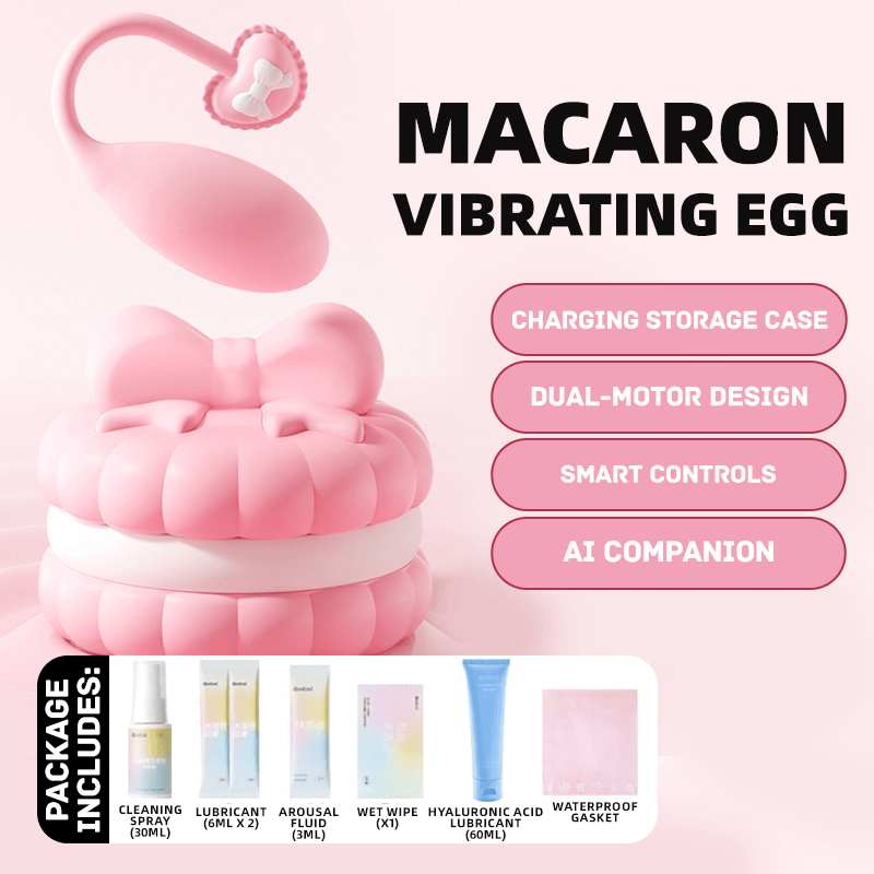 Pink Macaron 10 Modes Egg Vibrator - Lurevibe