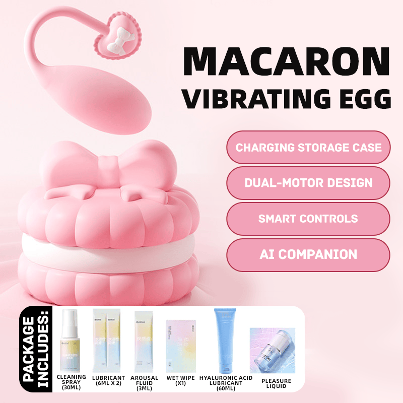 Pink Macaron 10 Modes Egg Vibrator - Lurevibe
