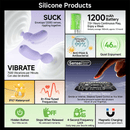 Pinch Dog Pressure Sucking Vibrator plus AV Stick Set - Lurevibe
