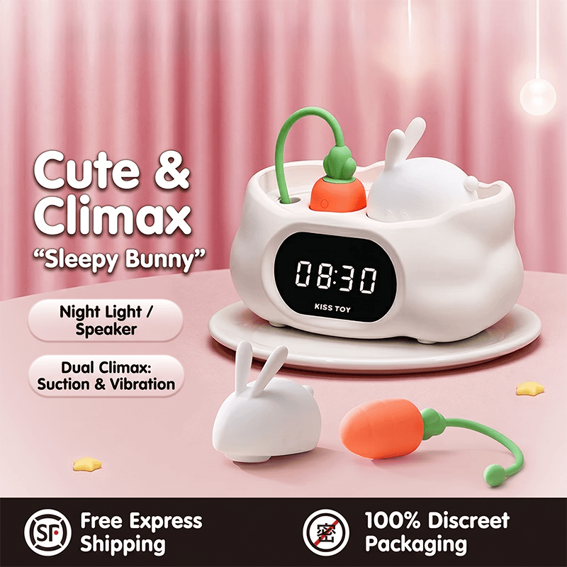 KISSTOY Sleepy Bunny Dual-Play Suction & Vibrating Egg Set - Lurevibe