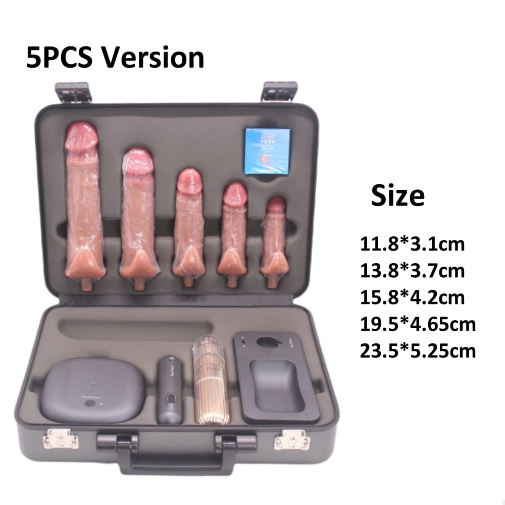 Auto Thrusting Vibration dildo Sex Machine Set With Storage Box