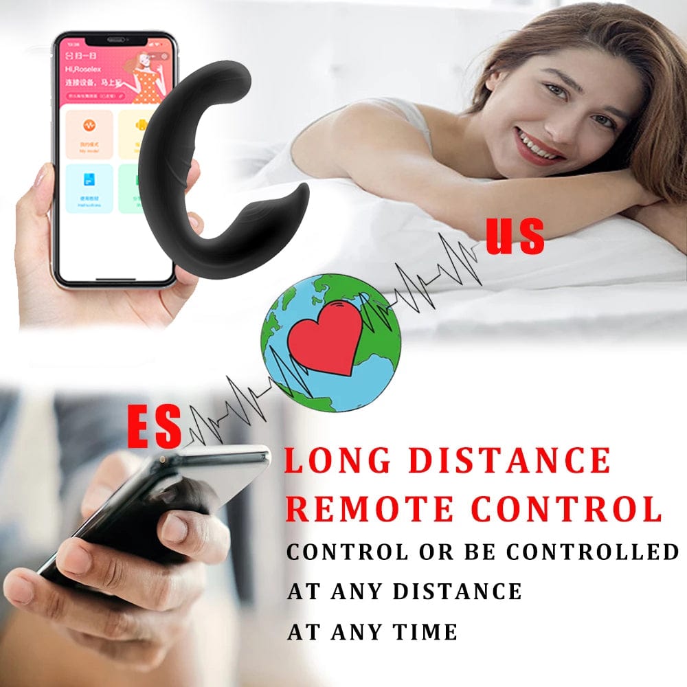 Prostate Massager App Remote Mobile Phone Remote Control Vestibular Artifact Strong Shock Button - Lurevibe