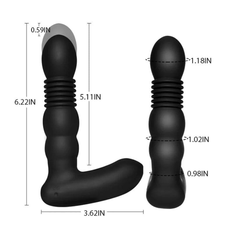 Telescopic Vibrator Remote Control Prostate Massager Male Female Masturbator - Lurevibe