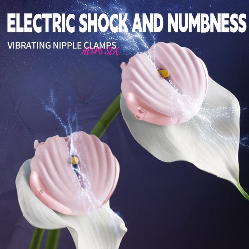 Roomfun Shell SM Electric Shock Nipple Clamp Vibration Massager With Remote Control - Lurevibe