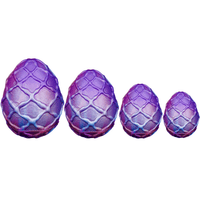 Textured Dragon Egg Silicone Anal Traction Plug
