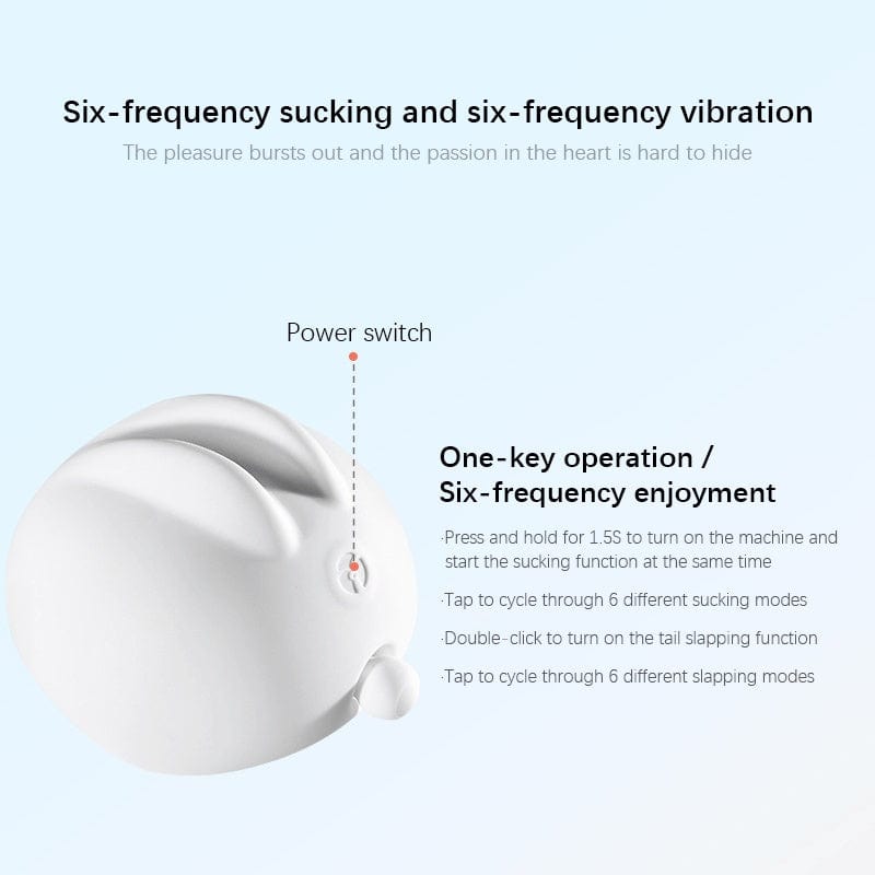 Rabbit Clitoral Suction Vibrator With Colorful Light Charging Base - Lurevibe