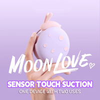 Moon Love Rabbit 2 in 1 Suction Egg Clitoral G Spot Vibrator Set - Lurevibe