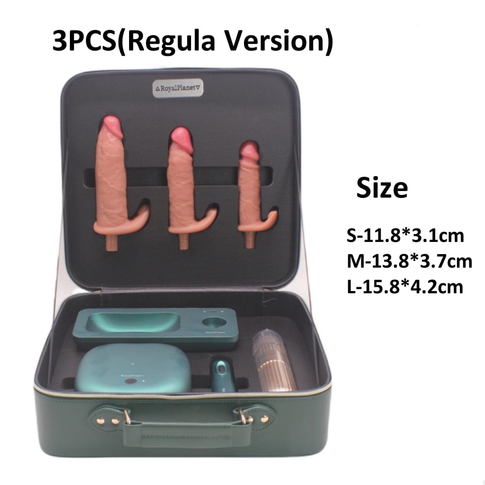 Auto Thrusting Vibration dildo Sex Machine Set With Storage Box