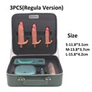 Auto Thrusting Vibration dildo Sex Machine Set With Storage Box - Lurevibe