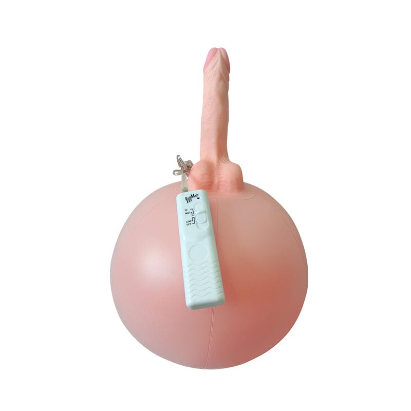 Bouncy Inflatable Sex Ball with Remote Control Vibrating Realistic Dildo - Lurevibe