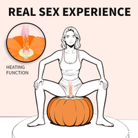 Pumpkin-shaped Pillow Style Thrusting Dildo Sex Machine Vibrator - Lurevibe