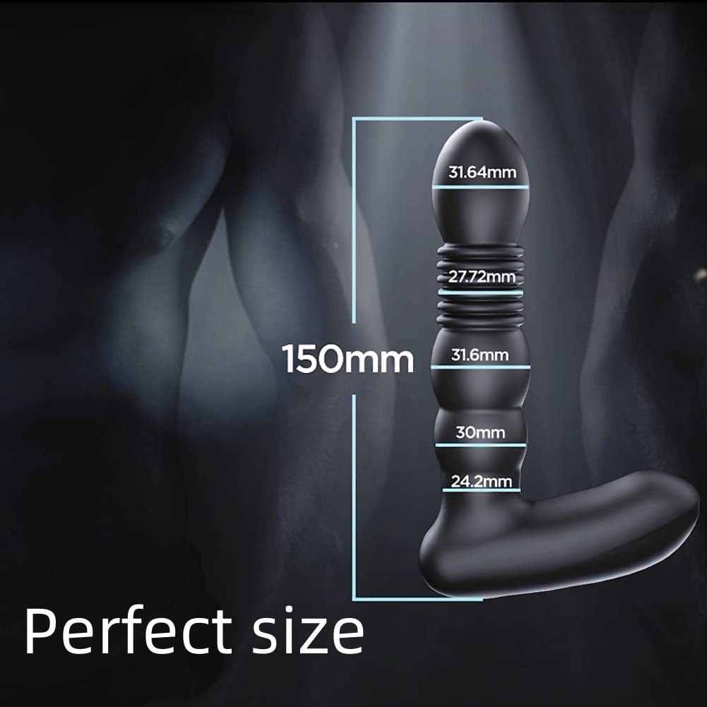 Telescopic Vibrator Remote Control Prostate Massager Male Female Masturbator - Lurevibe