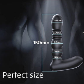 Telescopic Vibrator Remote Control Prostate Massager Male Female Masturbator - Lurevibe
