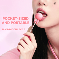 Lollipop Vibrator 10-Frequency Strong Shock Double-Headed Available Point Tide AV Stick - Lurevibe