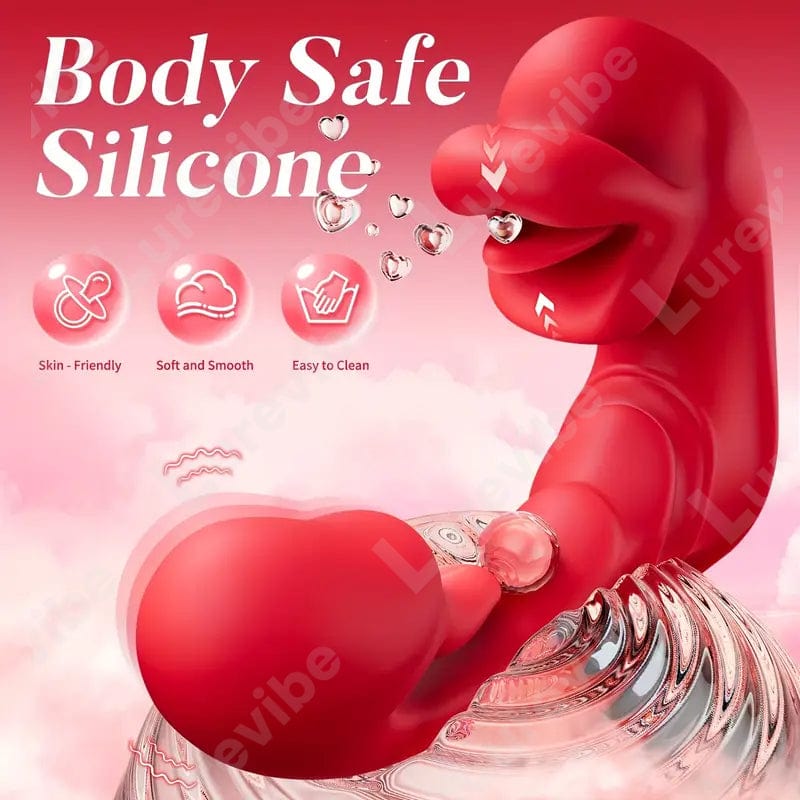 Rose Muncher Biting Mouth Wearable G Spot Vibrator